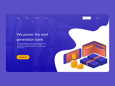 Banking design designer finance graphic design illustration newconcept promo ui ui ux ux