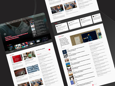News Homepage design home screen homepage interface news newsfeed newsletter newspaper webdesign website
