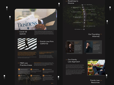 Attorney Landing Page attorney business design home screen homepage law lawyer website