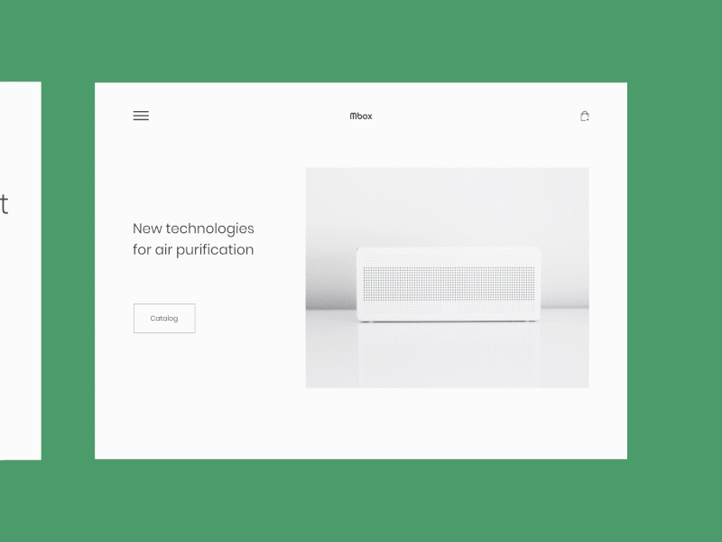 Air purification equipment adobe aftereffects animation branding minimal typography wdi web webdesign website