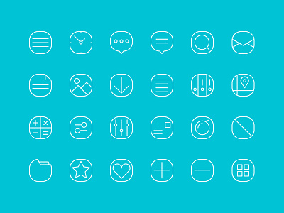 20+  Simple Line Icons