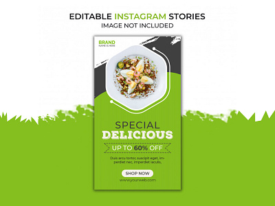 Delicious food instagram stories Premium Psd