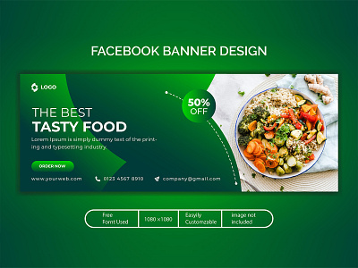 Tasty food and restaurant facebook banner design best design best logo best logo design design designs flyer flyer design flyer template food banner logo logo design restaurant ui design vector