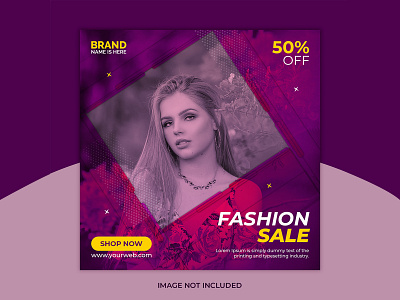 New season fashion sale social media web banner template
