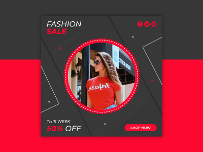 New season fashion sale social media   web banner template