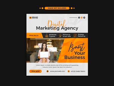 Digital marketing agency social media or facebook timeline cover