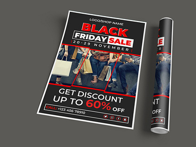 Black Friday Shopping Flyer Template