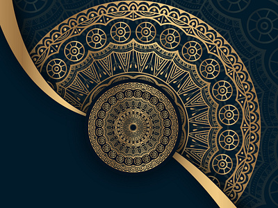 Download Luxury Mandala Background Design With Golden Color By Nahiduzzaman Shuvo On Dribbble