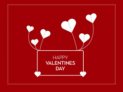 Happy Valentine's Day social media post template - AI File