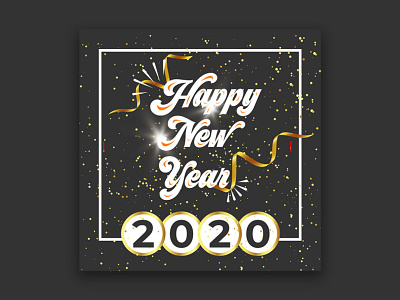 Happy New Year 2020 Banner