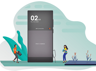 First time fixing an Android andr android design flat illustration illustrator mobile ui