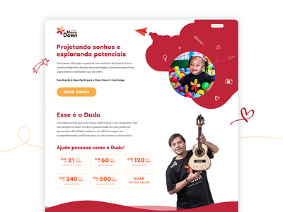 Donation Landing Page for a Down Syndrome NGO