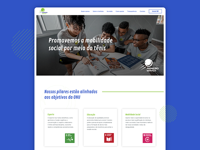 Institutional Website for a Educational Tennis NGO