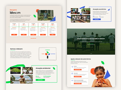 Donation Landing Page for Amazon preservation NGO