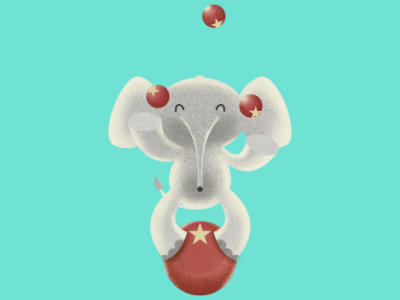 The amazing juggling elephant affinity affinitydesigner affinityphoto character character design concept art design digital illustration illustration pencildog