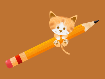 minicat pencil dribble affinity affinitydesigner affinityphoto catlover cats character character design digital illustration illustration pencildog tabby
