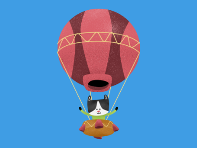 cat balloon dribble