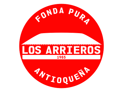 Typical Colombian food restaurant logo