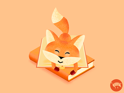 Enjoying the books affinity affinitydesigner booklover books cartoon character character design cute design digital illustration fox illustration kawaii kitsune pencildog reading