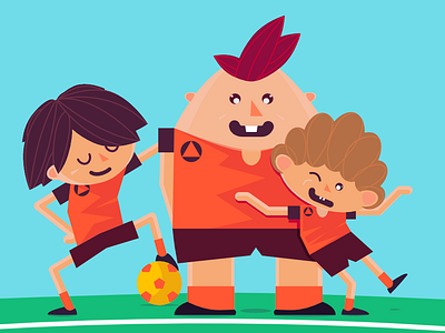Soccer Team character character design design illustration vector