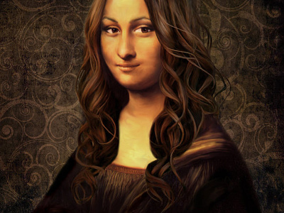 #modern Mona Lisa art hair illustration lisa modern mona