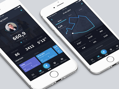 Running app app fitness health interface mobile navigation run running ui ux
