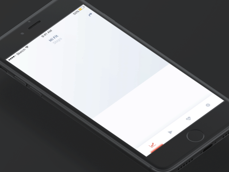 Fitness app animation