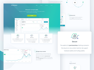 Ethereum Token Wallet Landing Page 🚀