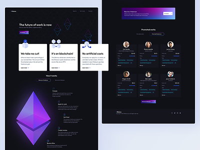 Ethlance Landing Page🚀 bitcoin blockchain coin crypto crypto currency cryptocurrency ethereum ethlance ethworks exchange finance landing landing page wallet