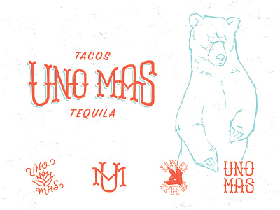 Uno Mas Collection branding design identity illustration lettering typography