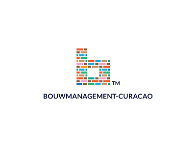 BOUWMANAGEMENT CURACAO branding construction houses logo vector