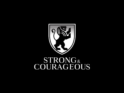 Strong & Courageous branding excellence icon logo vector