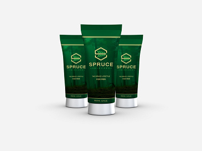 SpruceSkincare branding logo design mockup design packaging design skin care