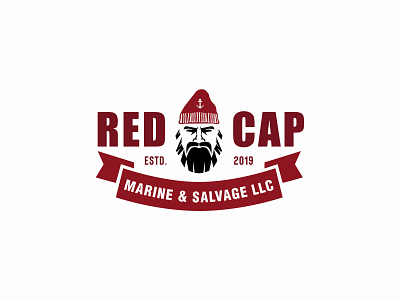 RedCap logo marine life rescue vector