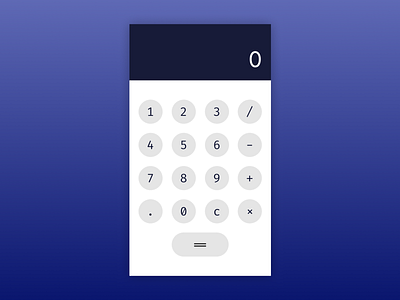 Calculator Concept app dailyui design ui vector