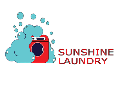 laundromat company logo design graphic design illustrator logo photoshop