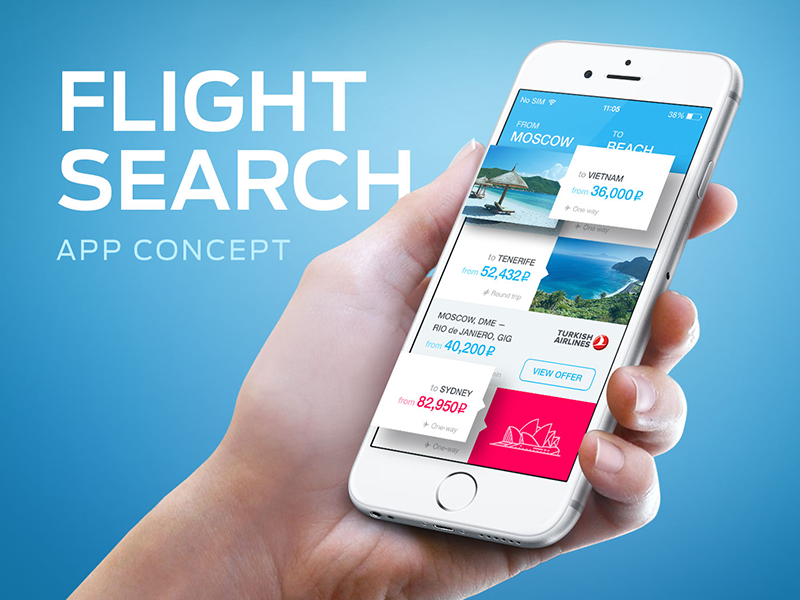 Flight Search App by bakanovskiy | Dribbble | Dribbble