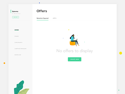 Offer Empty Screen design empty screen green ui ux design vector webapplication