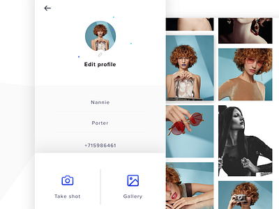 Edit Profile design mobileapp profile profile image ui upload ux