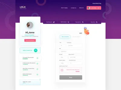User Profile Dashboard designs, themes, templates and downloadable ...