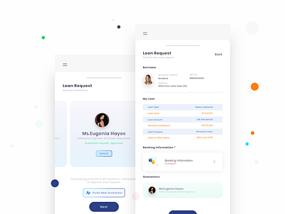 Loan Request Process cards loan loan request mobile mobile app mobile app design sketch sketchapp