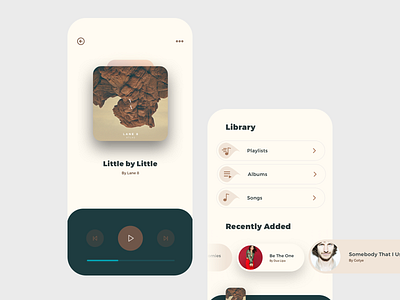 Music App UI albums app mobile mobile app mobile ui music music player playlists product design songs