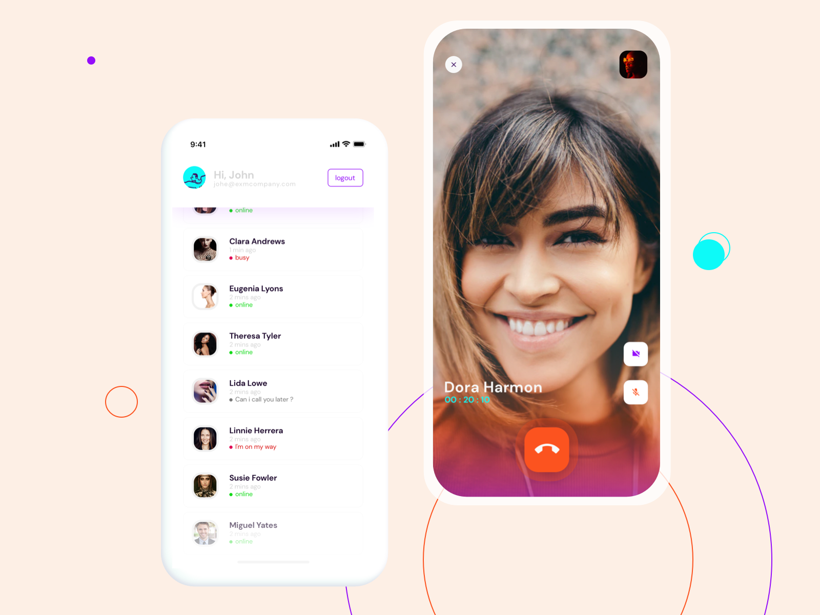 Chat Application - Voice And Video By Damith Premakumara On Dribbble