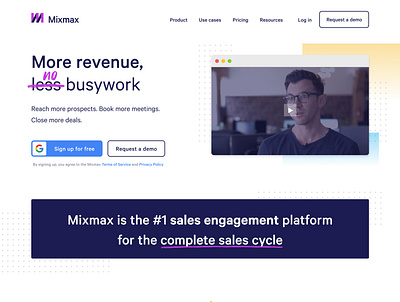 New Mixmax Homepage branding design ui ui design web web design website design websites