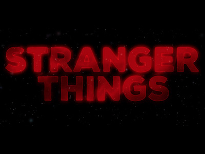 Film Opening Credits: Stranger Things after effects film opening credit graphic design motion graphics photoshop premiere pro typesetting typogaphy video editing