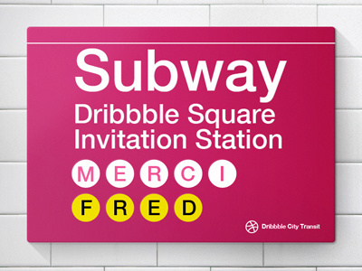 Thank You Dribbble dribbble frederic dardion metro nyc signs subway thank thanks