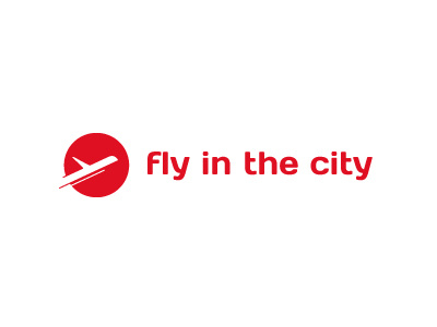Fly In The City aerien avion city flight fly logo plane