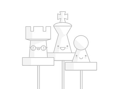 Illustration Chess Strategy chess cute funny happy illustration king knight manga