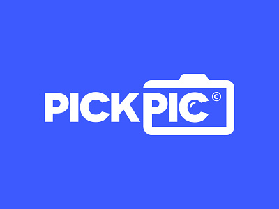 Pickpic Logo camera digital foto logo photo photography pic picture platform share