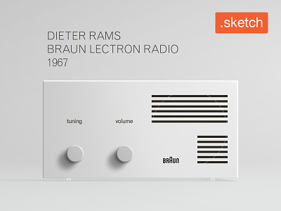 Dieter Rams Braun Lectron Radio 1967 braun design dieter dieter rams file free lectron mockup radio rams sketch